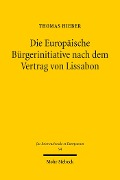 Cover-Bild zum Titel 'Die Europäische Bürgerinitiative nach dem Vertrag von Lissabon' von 'Thomas Hieber'