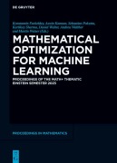 Cover-Bild zum Titel 'Mathematical Optimization for Machine Learning' von ''