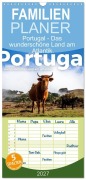 Cover-Bild zum Titel 'Familienplaner 2027 - Portugal - Das wunderschöne Land am Atlantik. mit 5 Spalten (Wandkalender, 21 x 45 cm) CALVENDO' von 'M. Scott'