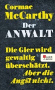 Cover-Bild zum Titel 'Der Anwalt' von 'Cormac McCarthy'