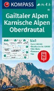 Cover-Bild zum Titel 'KOMPASS Wanderkarte 60 Gailtaler Alpen, Karnische Alpen, Oberdrautal 1:50.000' von ''