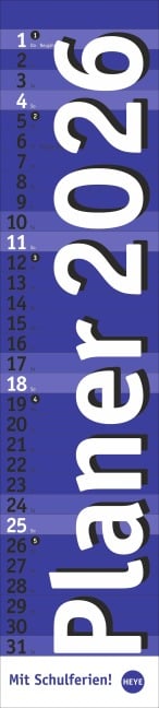 Langplaner, blau 2026 - 