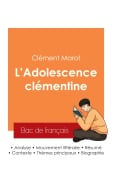 Cover-Bild zum Titel 'Réussir son Bac de français 2025 : Analyse du roman L'Adolescence clémentine de Clément Marot' von 'Clément Marot'