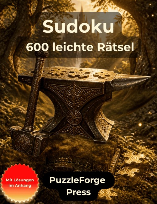 Sudoku - 600 leichte Rätsel - PuzzleForge(TM) Press