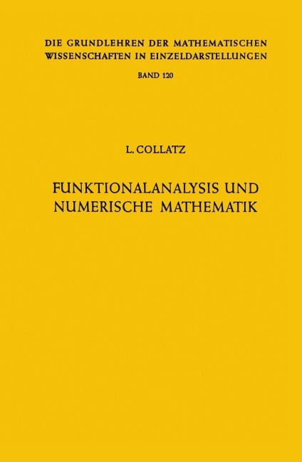 Funktionalanalysis und Numerische Mathematik - Lothar Collatz