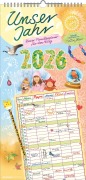 Unser Jahr - Unser Familienplaner für den Alltag 2026 - Familien-Timer - Termin-Planer - Kinder-Kalender - Familien-Kalender - 22x45 - 