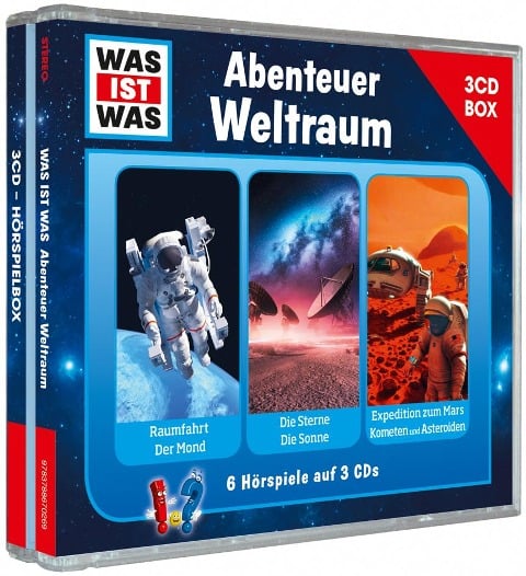 WAS IST WAS 3-CD-Hörspielbox Abenteuer Weltraum - Manfred Baur