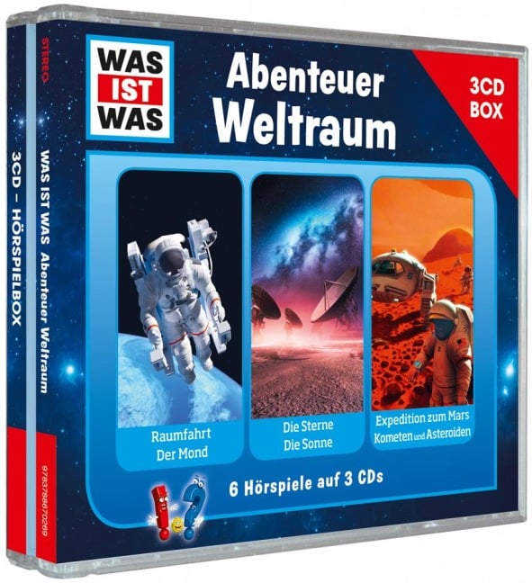 WAS IST WAS 3-CD-Hörspielbox Abenteuer Weltraum - Manfred Baur