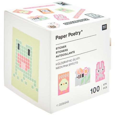 Sticker Futschikato, Pixel, 100 Stk FSC MIX - 