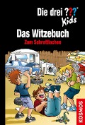 Cover-Bild zum Titel 'Die drei ??? Kids, Witze zum Schrottlachen (drei Fragezeichen Kids)' von 'Markus Brinkmann'