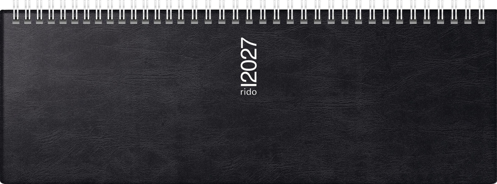 rido/idé 7036142907 Querterminbuch Mod. septant 2027 305×105 mm, Kunststoff, schwarz - 