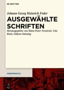 Cover-Bild zum Titel 'Ausgewählte Schriften' von 'Johann Georg Heinrich Feder'