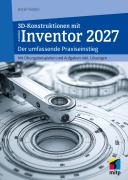 Cover-Bild zum Titel '3D-Konstruktionen mit Autodesk Inventor 2027' von 'Detlef Ridder'