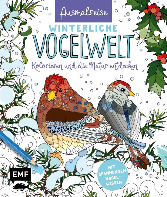 Ausmalreise Winterliche Vogelwelt - 