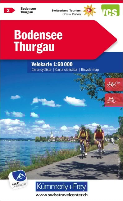 KuF Schweiz Radkarte 02 Bodensee - Thurgau 1 : 60 000 - 
