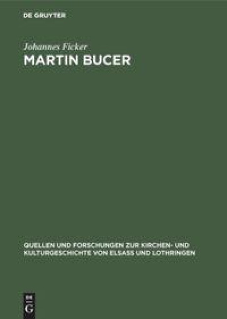 Martin Bucer - Johannes Ficker