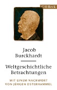 Cover-Bild zum Titel 'Weltgeschichtliche Betrachtungen' von 'Jacob Burckhardt'