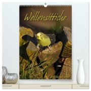 Wellensittiche (hochwertiger Premium Wandkalender 2026 DIN A2 hoch), Kunstdruck in Hochglanz - Martina Berg