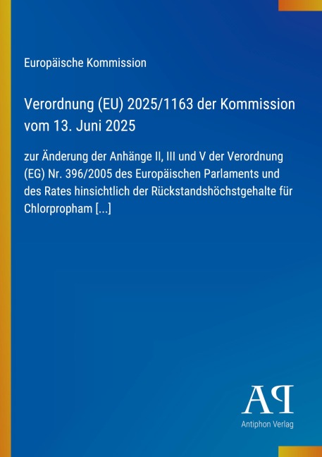 Verordnung (EU) 2025/1163 der Kommission vom 13. Juni 2025 - Europäische Kommission