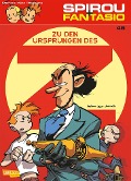 Cover-Bild zum Titel 'Spirou und Fantasio 48: Zu den Ursprüngen des Z' von 'Jean David Morvan, Jose Luis Munuera, Yann'