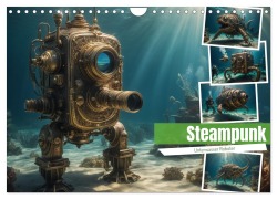 Cover-Bild zum Titel 'Steampunk - Unterwasser Roboter (Wandkalender 2026 DIN A4 quer), CALVENDO Monatskalender' von 'Stanley Hinz'
