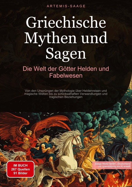 Griechische Mythen und Sagen: Die Welt der Götter, Helden und Fabelwesen - Artemis Saage - Deutschland