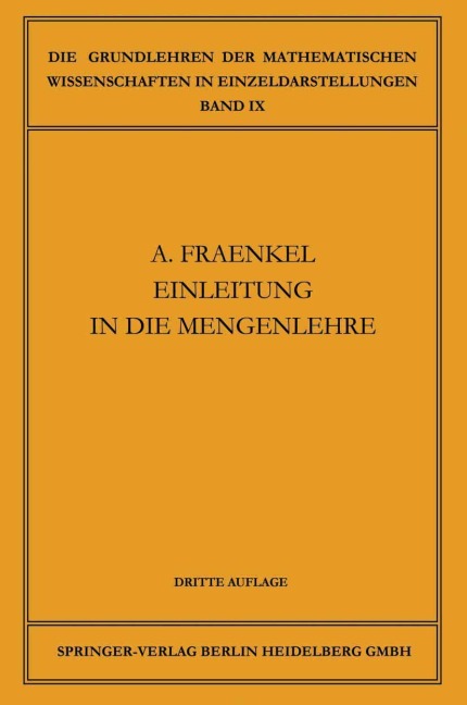 Einleitung in die Mengenlehre - Abraham Adolf Fraenkel