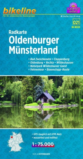 Bikeline Radkarte Oldenburger Münsterland 1 : 75.000 - 