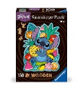 Cover-Bild zum Titel 'WOODEN Puzzle - Disney Stitch - konturgeformtes Holzpuzzle mit 150 Teilen' von ''