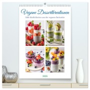Vegane Dessertkreationen - Süße Köstlichkeiten aus der veganen Backstube (hochwertiger Premium Wandkalender 2026 DIN A2 hoch), Kunstdruck in Hochglanz - Fotodesign Verena Scholze