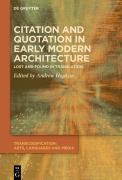 Cover-Bild zum Titel 'Citation and Quotation in Early Modern Architecture' von ''