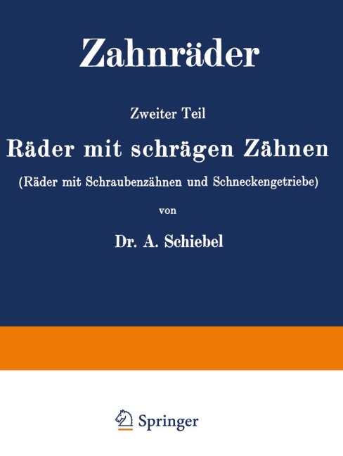 Zahnräder - A. Schiebel