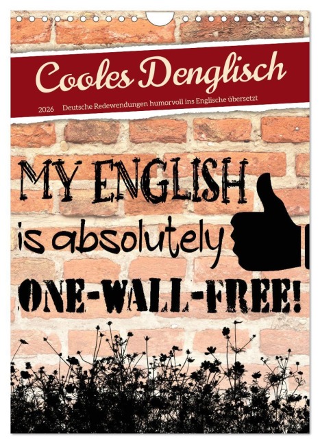 Cooles Denglisch (Wandkalender 2026 DIN A4 hoch), CALVENDO Monatskalender - Sabine Löwer