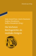 Cover-Bild zum Titel 'Die höchsten Reichsgerichte als mediales Ereignis' von ''