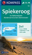 Cover-Bild zum Titel 'KOMPASS Wanderkarte 732 Spiekeroog im Nationalpark NIedersächsisches Wattenmeer 1:15.000' von ''