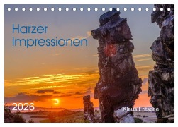 Harzer Impressionen - Natur, Kultur und Geschichte (Tischkalender 2026 DIN A5 quer), CALVENDO Monatskalender - Klaus Fritsche