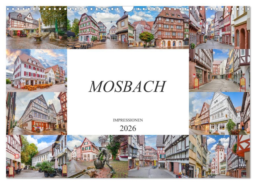 Mosbach Impressionen (Wandkalender 2026 DIN A3 quer), CALVENDO Monatskalender - Dirk Meutzner