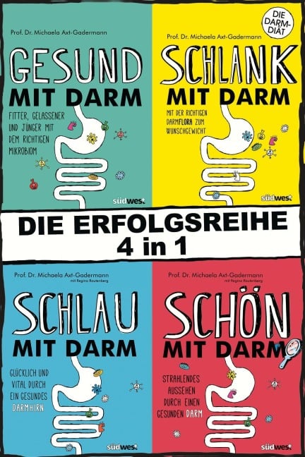 4in1-Bundle: Gesund, schlank, schlau und schön mit Darm - Michaela Axt-Gadermann