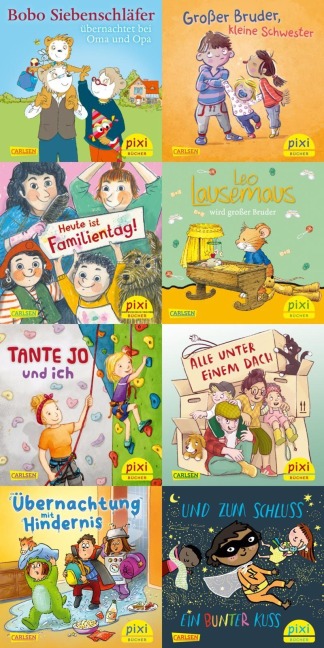 Pixi-Box 314: Bunte Familiengeschichten bei Pixi (8x8 Exemplare) - 