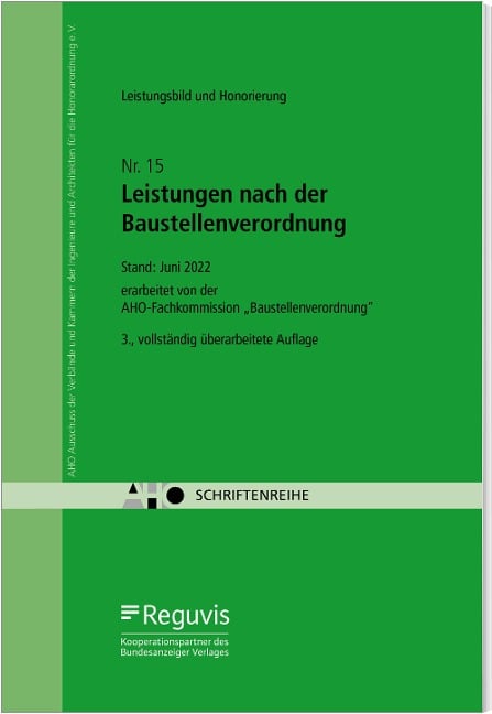 Leistungsbild und Honorierung - Leistungen nach der Baustellenverordnung - 