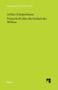 Cover-Bild zum Titel 'Preisschrift über die Freiheit des Willens' von 'Arthur Schopenhauer'