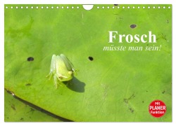Cover-Bild zum Titel 'Frosch müsste man sein! (Wandkalender 2026 DIN A4 quer), CALVENDO Monatskalender' von 'Elisabeth Stanzer'