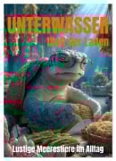 Cover-Bild zum Titel 'UNTERWASSER läuft der Laden - lustige Meerestiere im Alltag (Wandkalender 2026 DIN A2 hoch), CALVENDO Monatskalender' von 'Mb Fotografie'