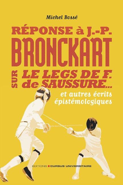 Réponse à J-P Bronckart sur le leg de F. de Sausure : tremplin ou boulet - Bosse