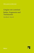 Cover-Bild zum Titel 'Reden, Fragmente und Testimonien' von 'Gorgias von Leontinoi'