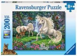 Geheimnisvolle Einhörner. Puzzle 200 Teile XXL - 