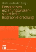 Cover-Bild zum Titel 'Perspektiven erziehungswissenschaftlicher Biographieforschung' von ''