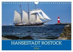 Cover-Bild zum Titel 'Hansestadt Rostock (Wandkalender 2026 DIN A4 quer), CALVENDO Monatskalender' von 'Gunnar Lentz'