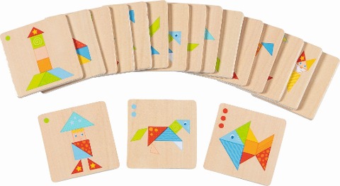Bunte Tangram Welt - 
