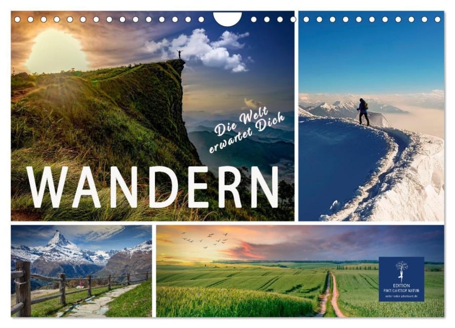 Wandern - die Welt erwartet Dich (Wandkalender 2025 DIN A4 quer), CALVENDO Monatskalender - Peter Roder